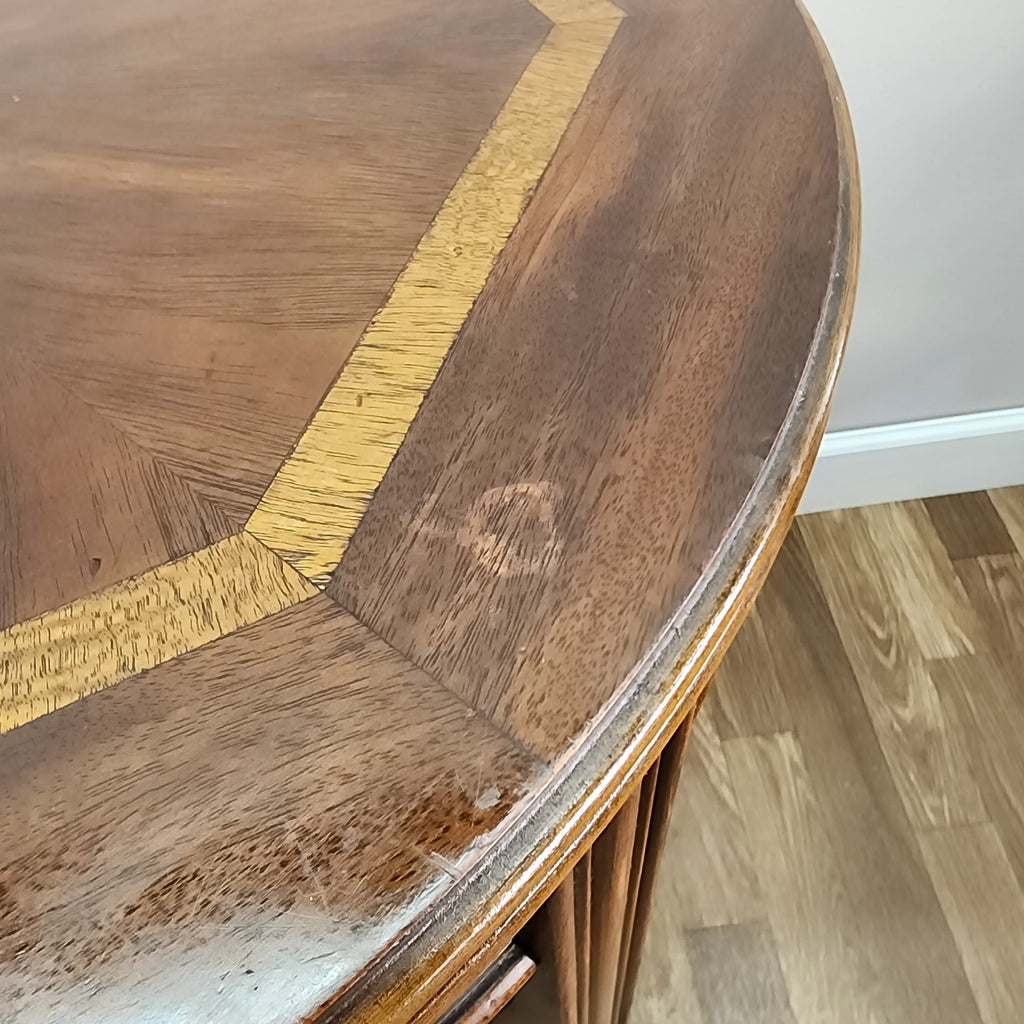Lane Hollywood Regency Inlay Side End Table