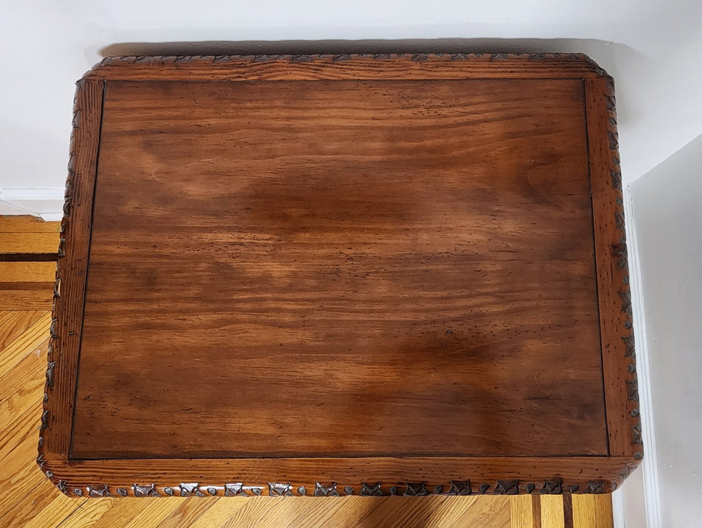 Vintage Butler Cherry Lift Top Game Table With Games and Pieces