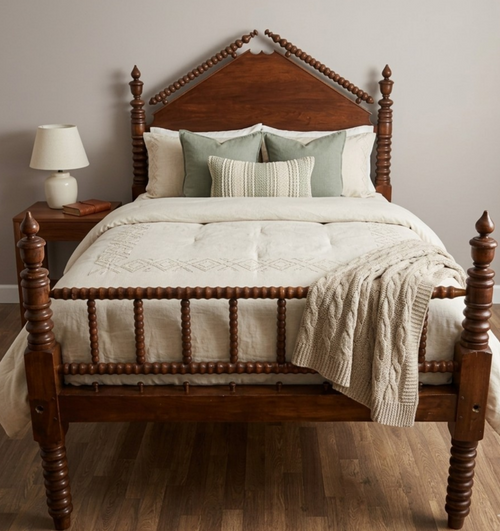 19th Century  Antique Jenny Lind Rope Bed
