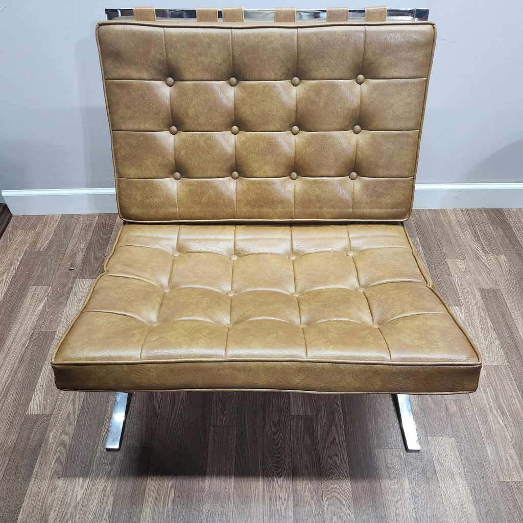 Vintage Barcelona Style Replica Chairs - Sold As A Pair or Individually