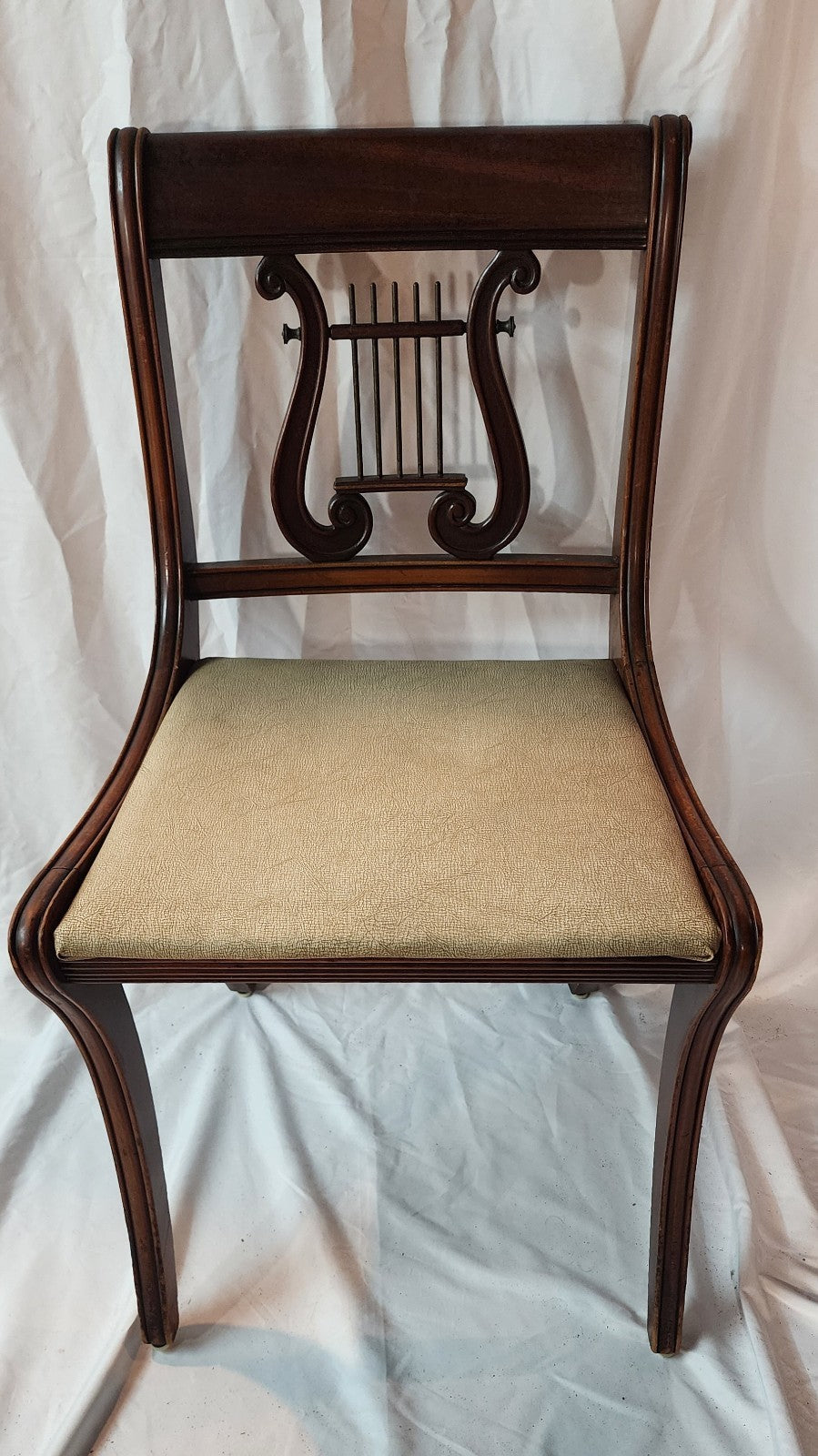 Harp back - Lyre-shaped Backrest Dining Chairs - Set of 6