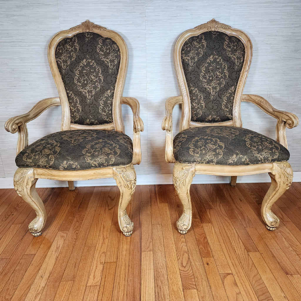 Vintage American Drew Dining Chairs Includes 2 Arm Chairs