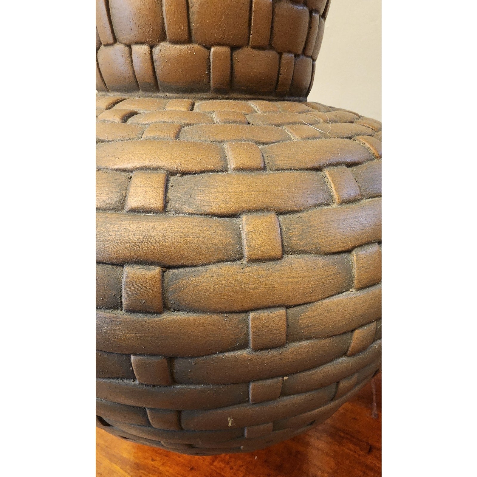 Pair of Woven Pattern Table Lamps